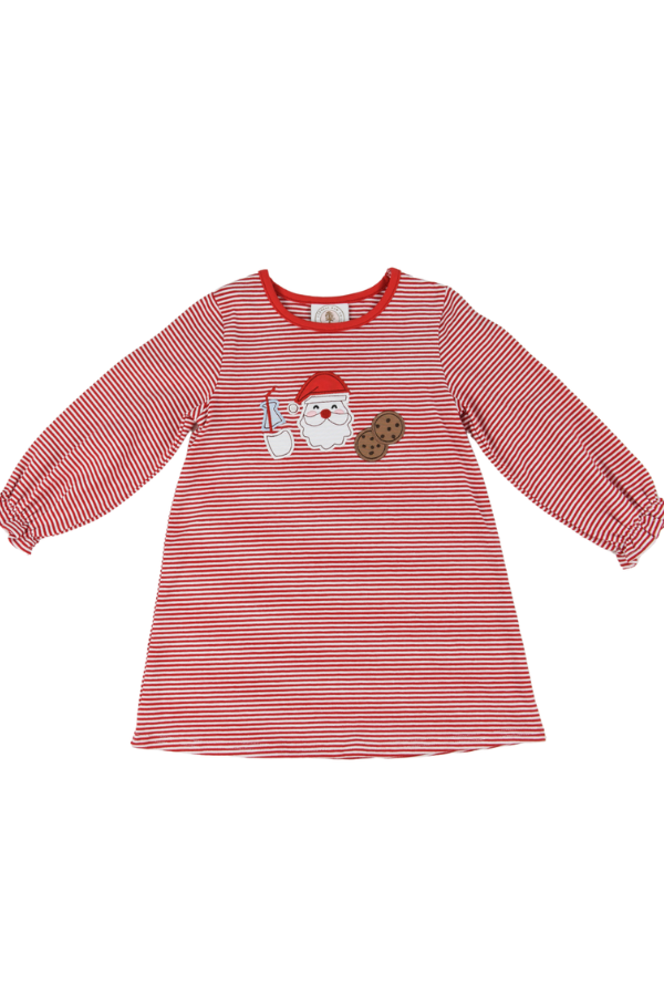 CYPRESS ROW Cookies and Milk Girl Susie Swing Longsleeve Dress