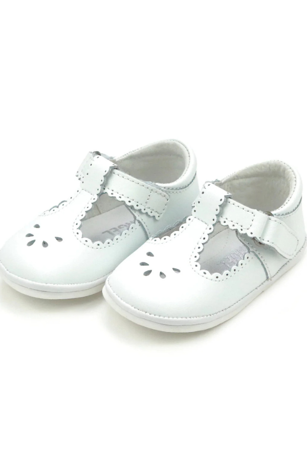 L'amour Dottie Scalloped Perforated Mary Jane