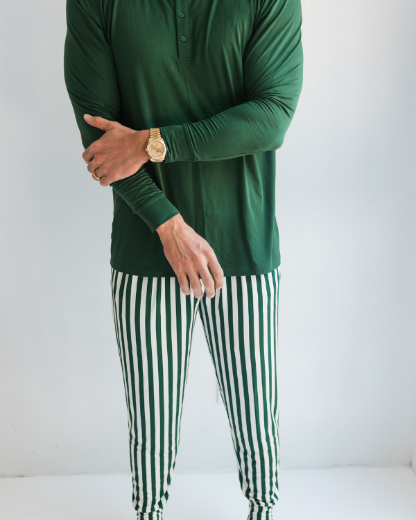 in my jammers Green Stripe Men's Jogger