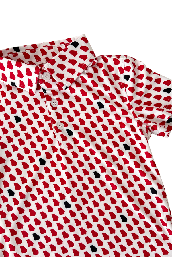 MERIPEX Red and Black Polo with UGA State