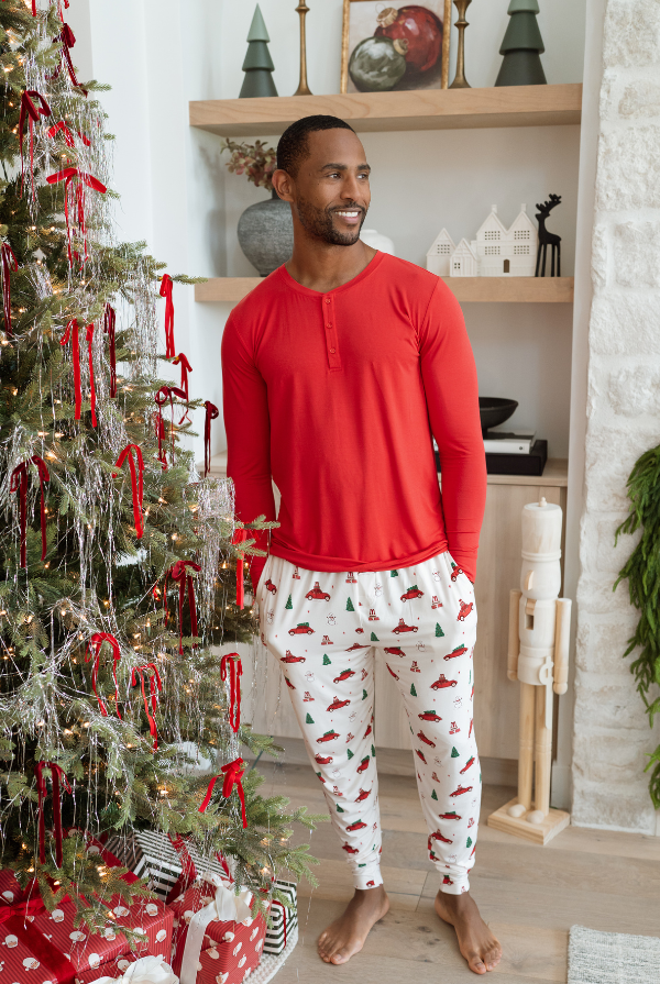 in my jammers Red Holly Jolly Cruisers Men's Jogger