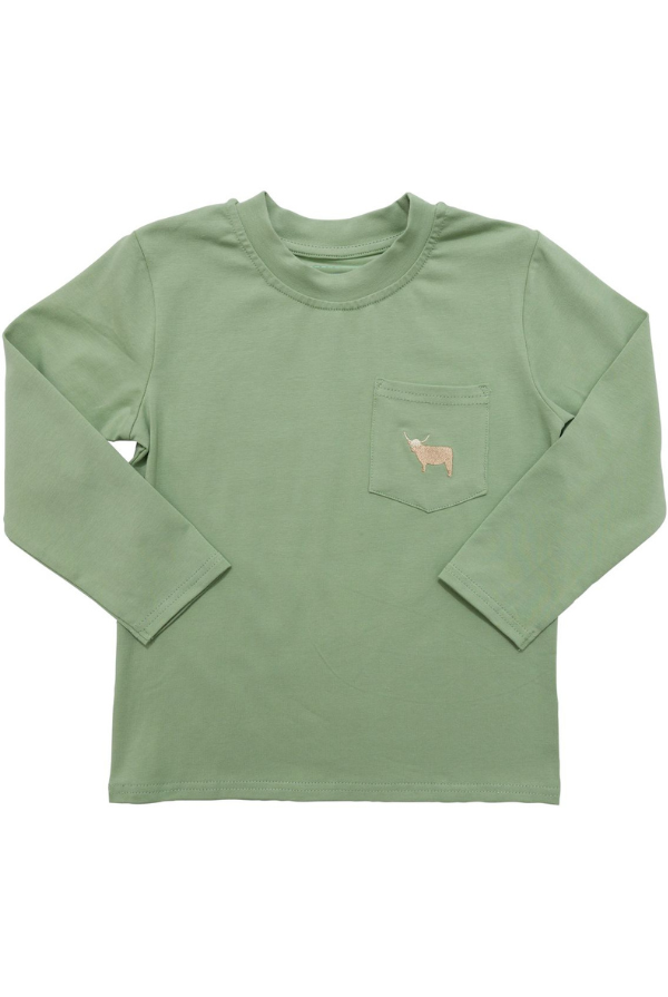 itsy bitsy Pocket Tee | Highland Cow