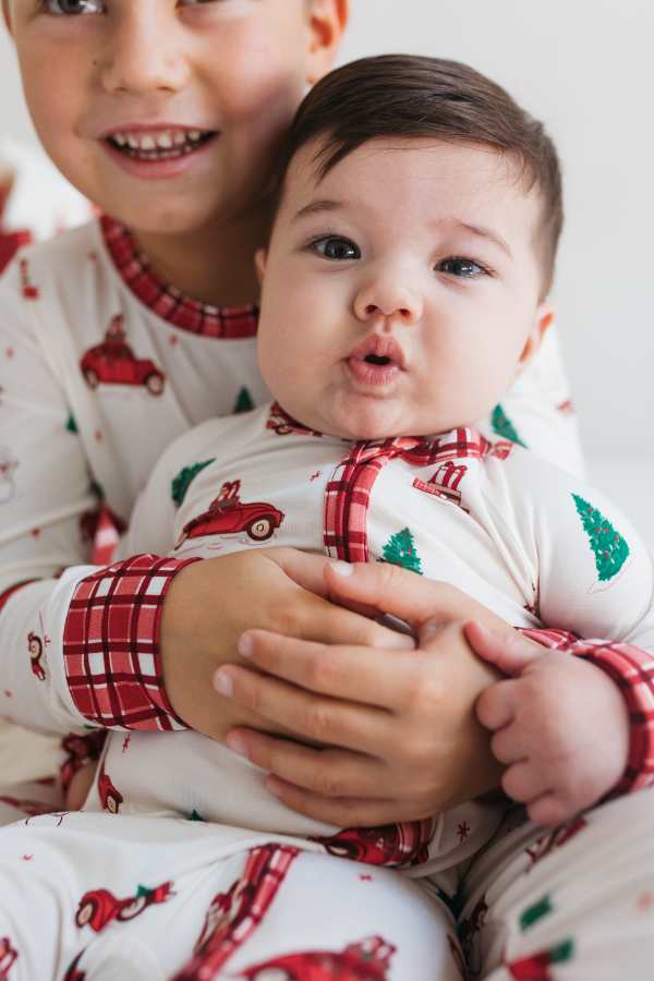 in my jammers Red Holly Jolly Cruisers Zipper Romper