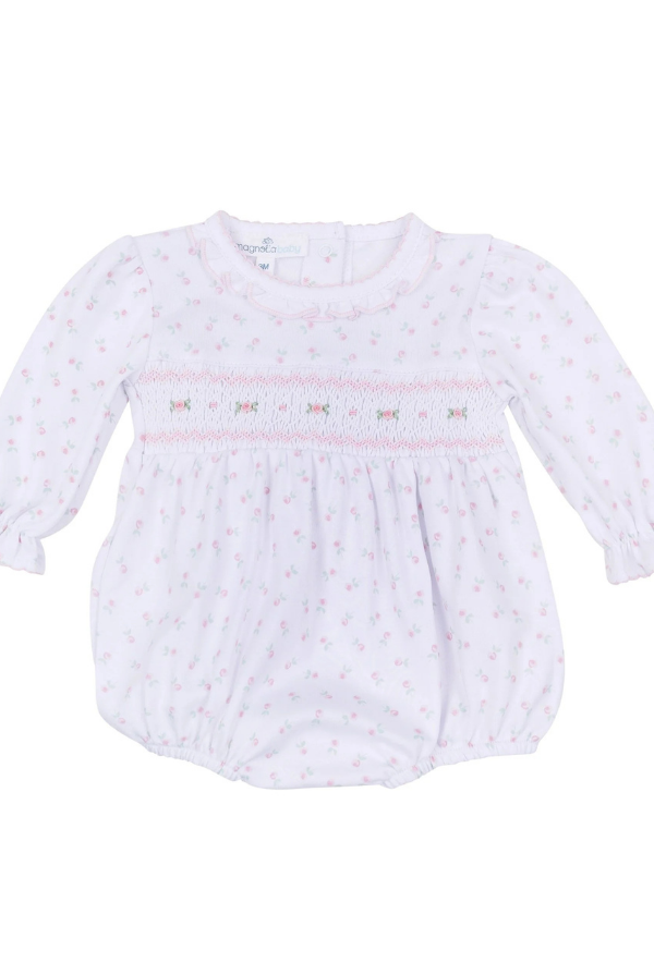 MAGNOLIA BABY Juliette's Classics Smocked Long Sleeve Bubble