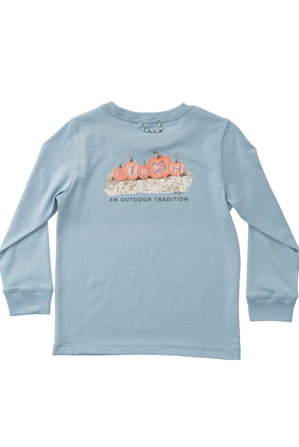 prodoh Boys Long Sleeve Pro Performance Tee | Pumpkins