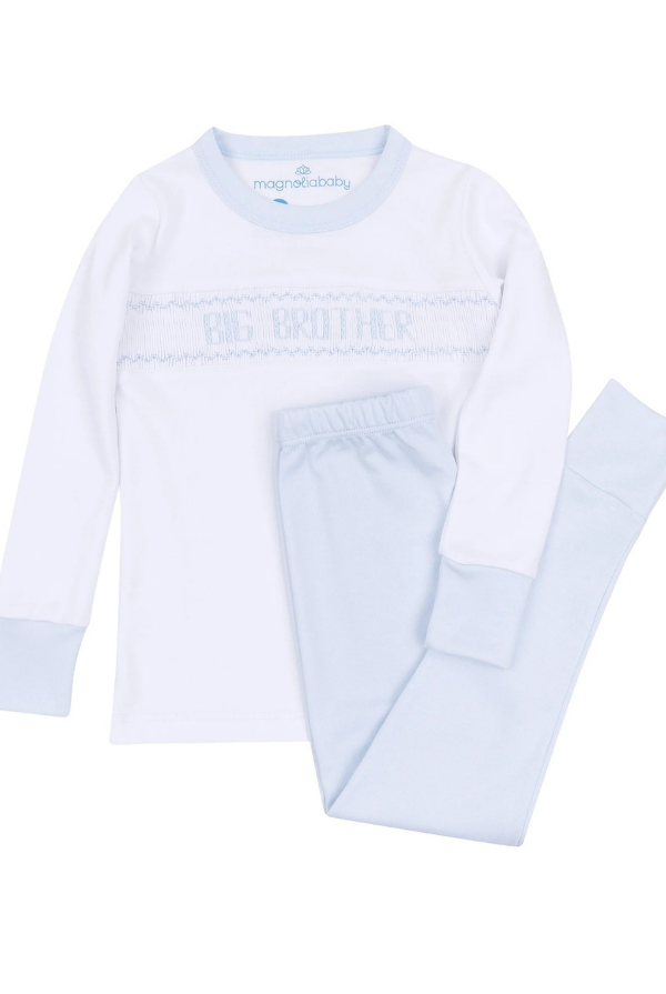 MAGNOLIA BABY Big Brother Smocked Long Pajamas