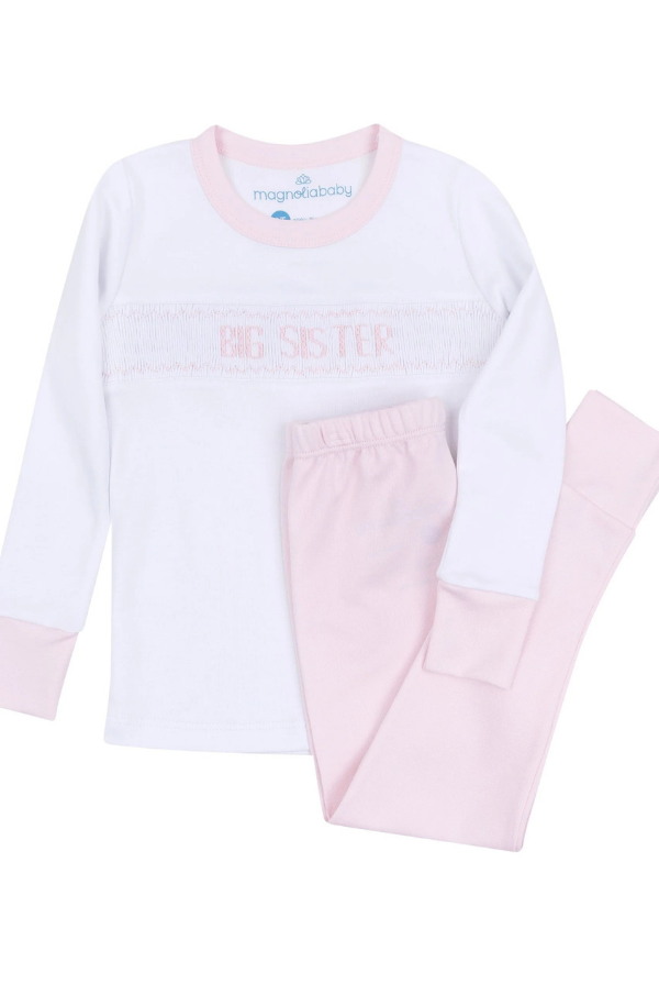MAGNOLIA BABY Big Sister Smocked Long Pajamas