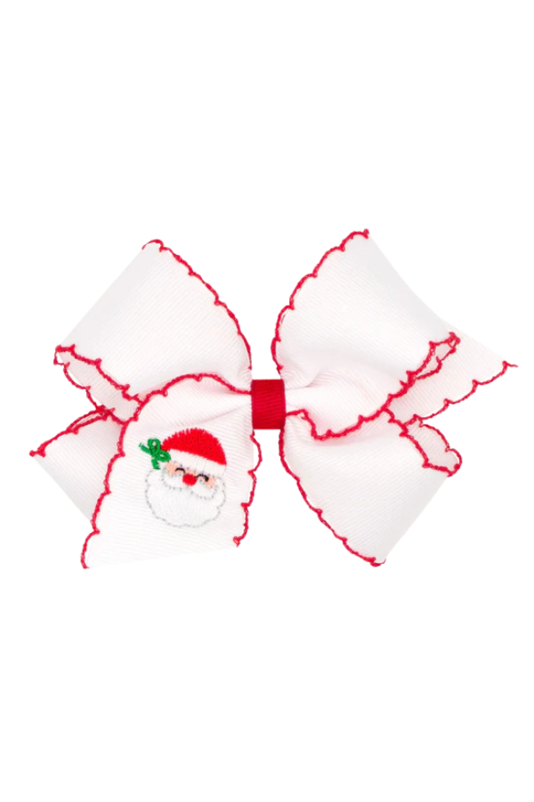wee ones Medium Santa Moonstitch Bow