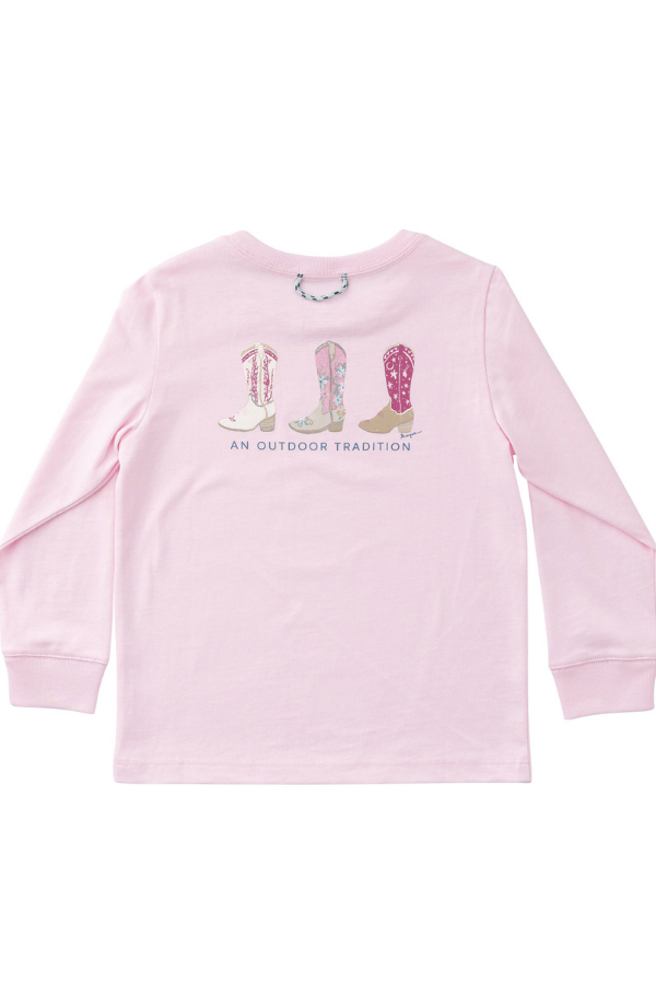 prodoh Girl's Pink Long Sleeve Tee