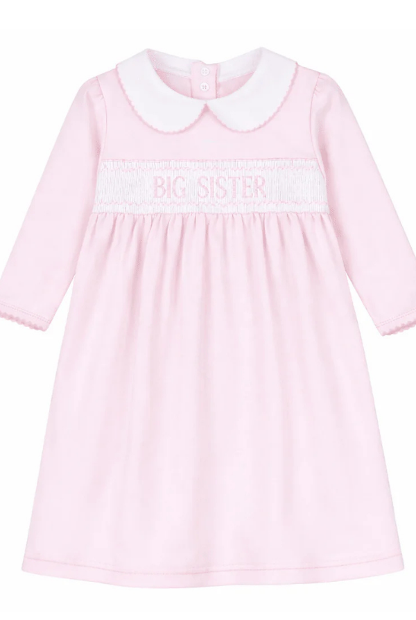 MAGNOLIA BABY Big Sister Smocked Long Sleeve Dress