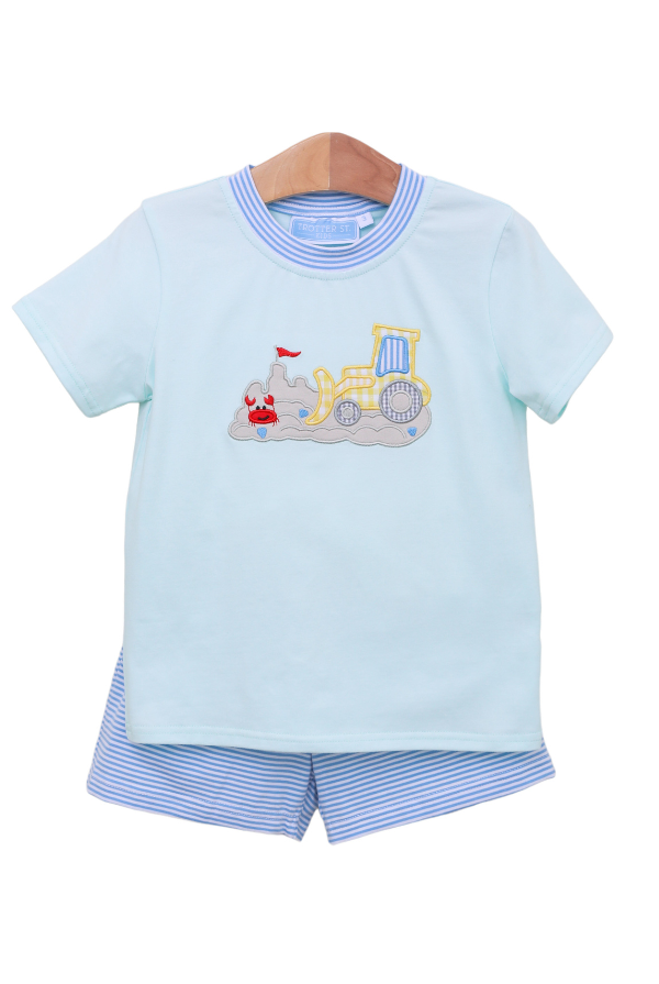 trotter street Beach Bulldozer Short Set