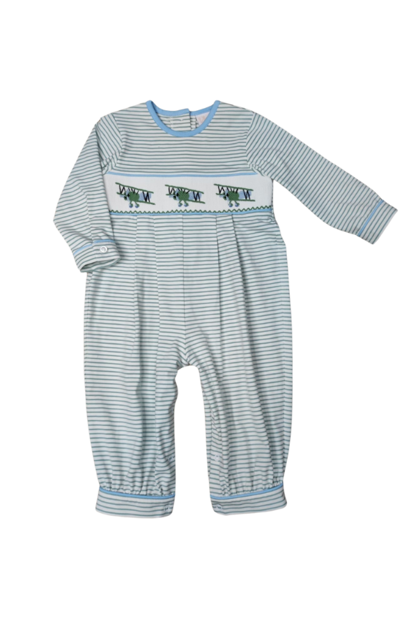 whimsy bay Flying By Smocked Romper