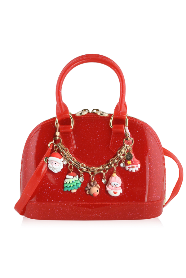 carrying kind cate Red Sparkle Bag