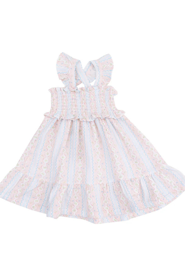 angel dear Ogee Floral Smocked Ruffle Sundress