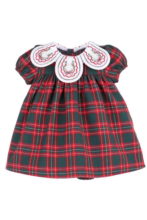 sophie & lucas Holiday Plaid Petal Float Dress