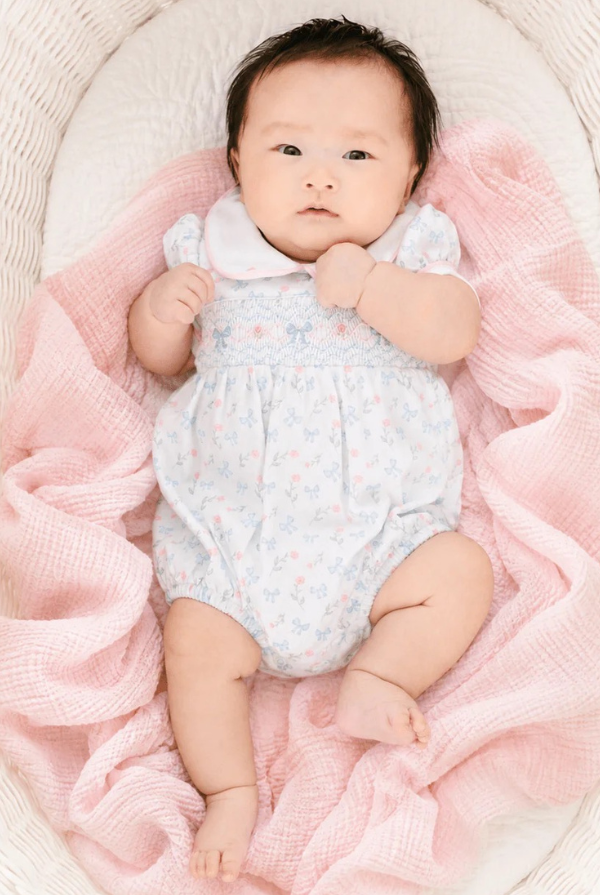 Magnolia Baby Evelyn's Classic Smocked Bubble