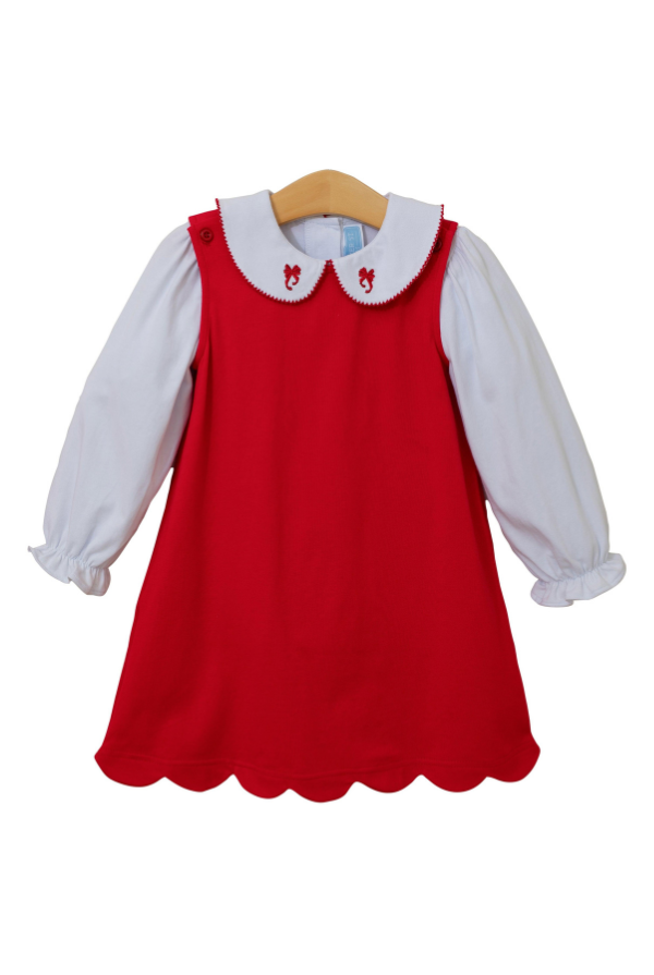 trotter street Holiday Bow Dress Set