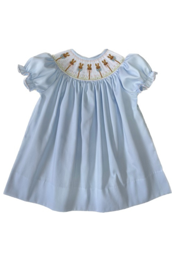 lulu bebe emma smock bishop dress