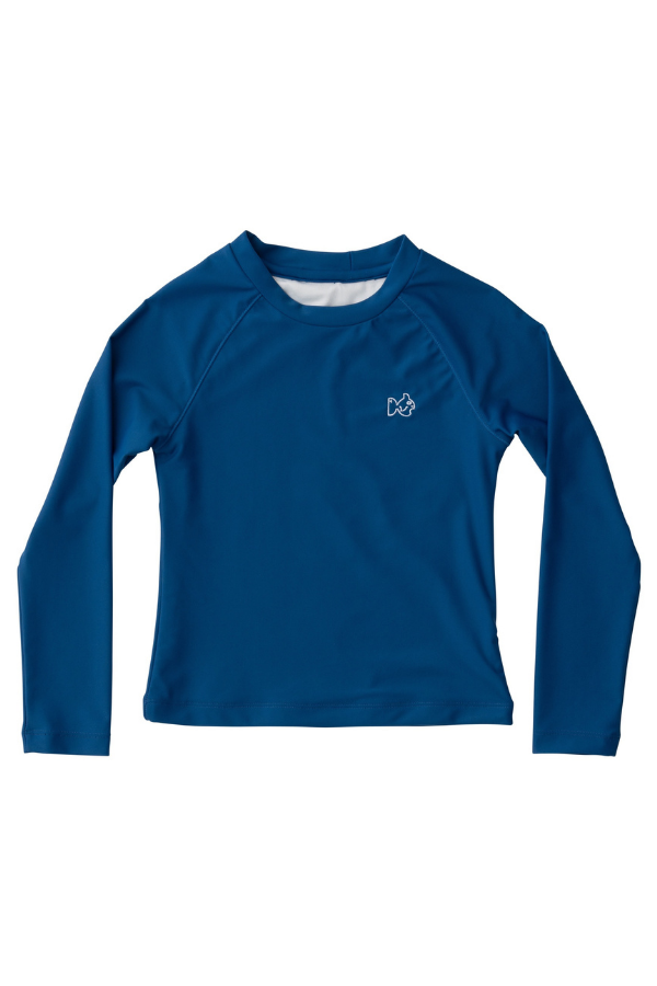prodoh Boys' Reef Rashguard Swim Shirt in Solid | Set Sail Navy Blue