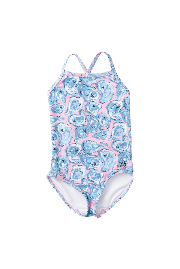 prodoh Girls' Spring Tides Bow Back One Piece Swimsuit
