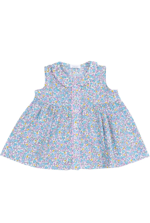 angel dear Flowers & Berries Jill Peter Pan Button Front Dress