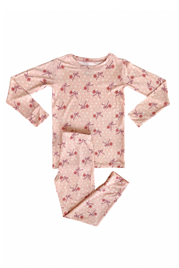 in my jammers Ditsy Bow Two Piece Set