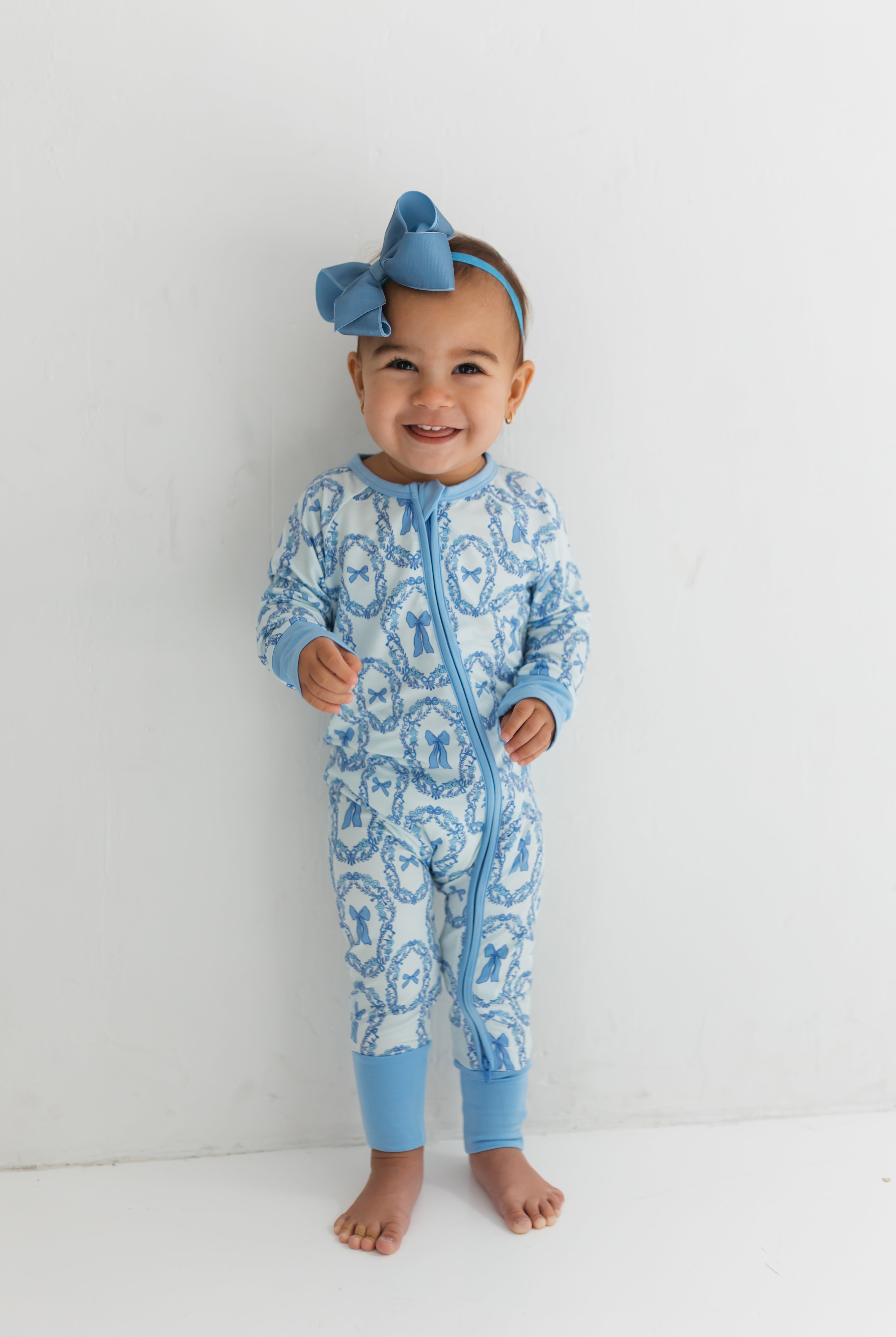 in my jammers Julia Bow Zipper Romper