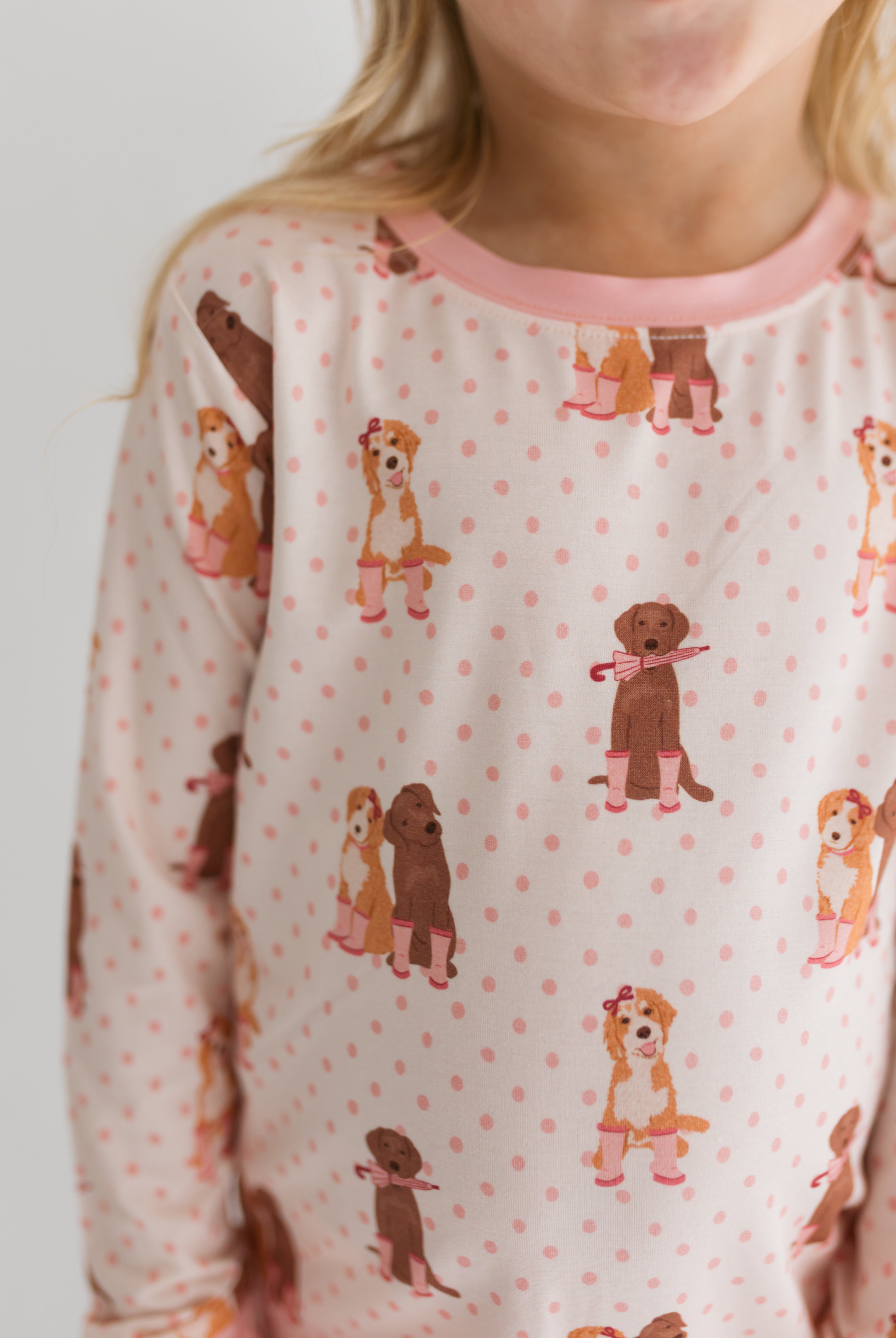 in my jammers Pink Pup Friends Two Piece Set