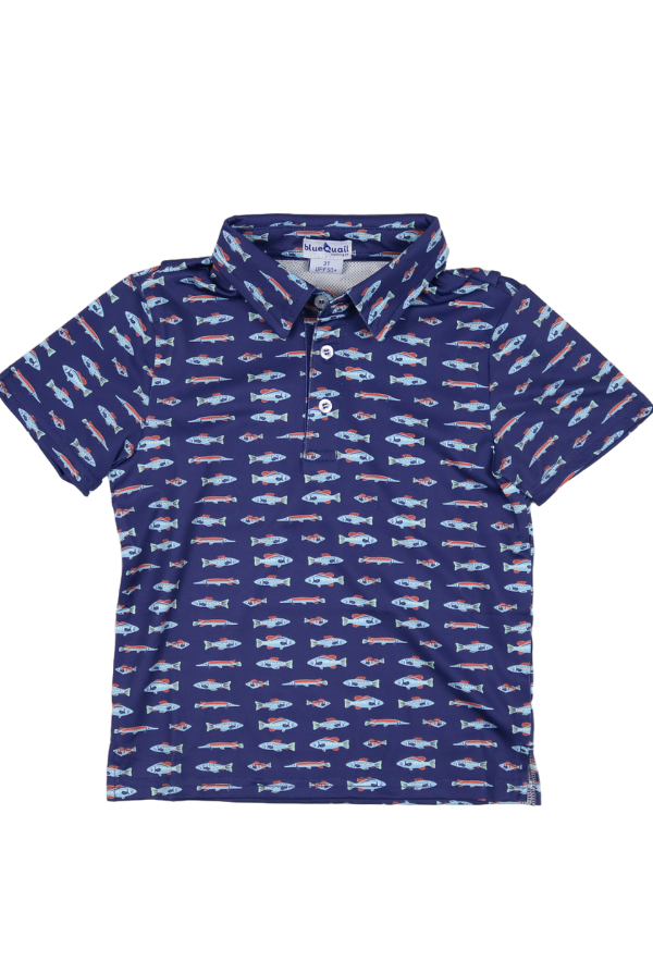 blue quail Freshwater Polo Short Sleeve Shirt