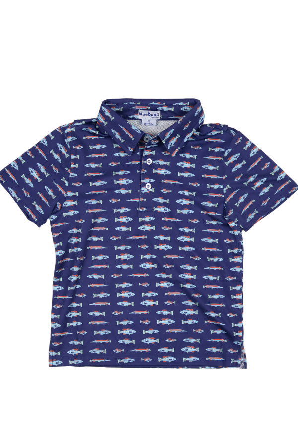 blue quail Freshwater Polo Short Sleeve Shirt