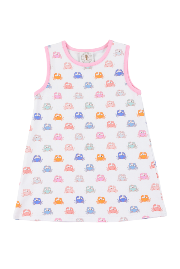 Cypress Row Pastel Pinchers Sleeveless Susie Swing Dress