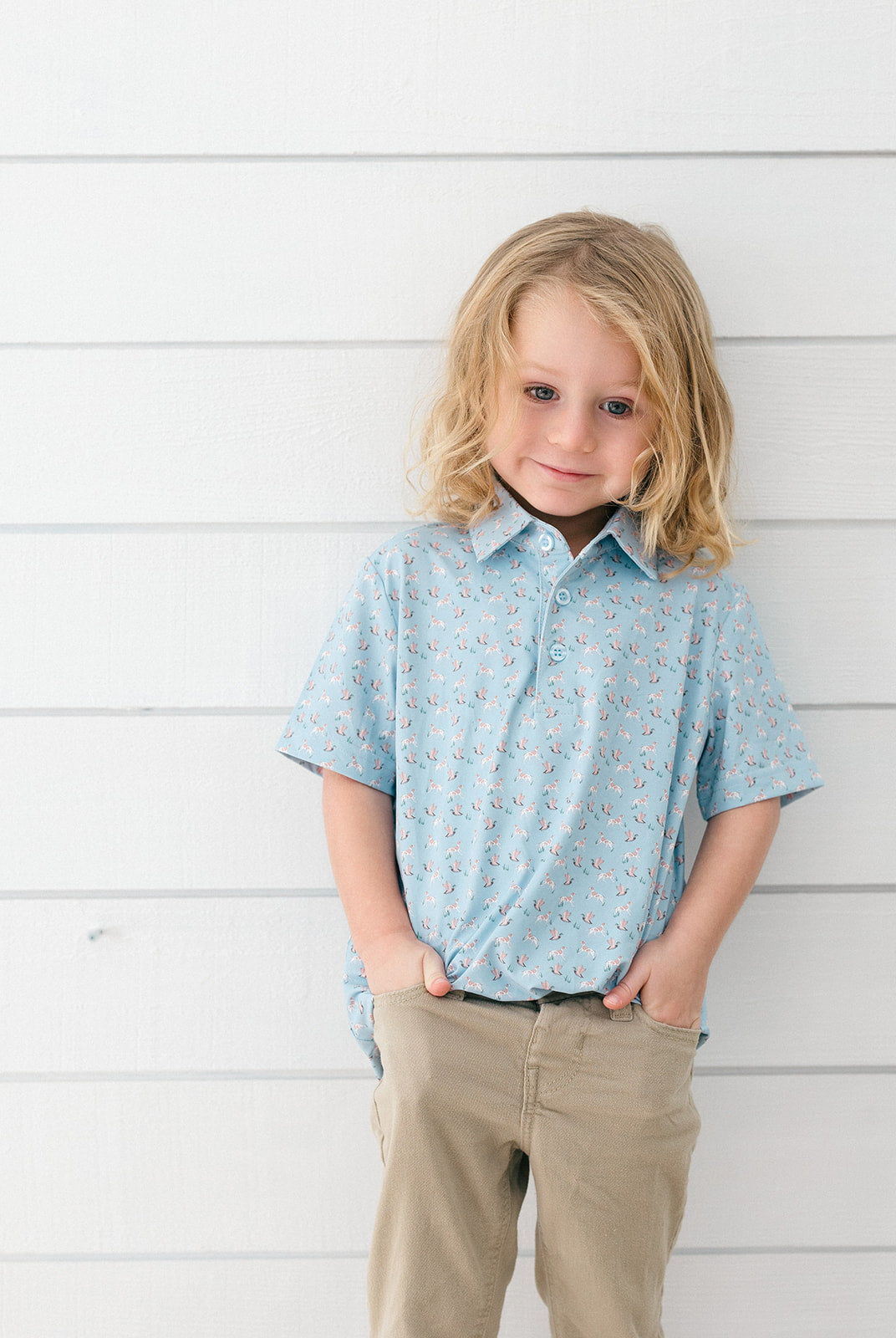 Poppy Kids Co Bird Dog Boys' Polo