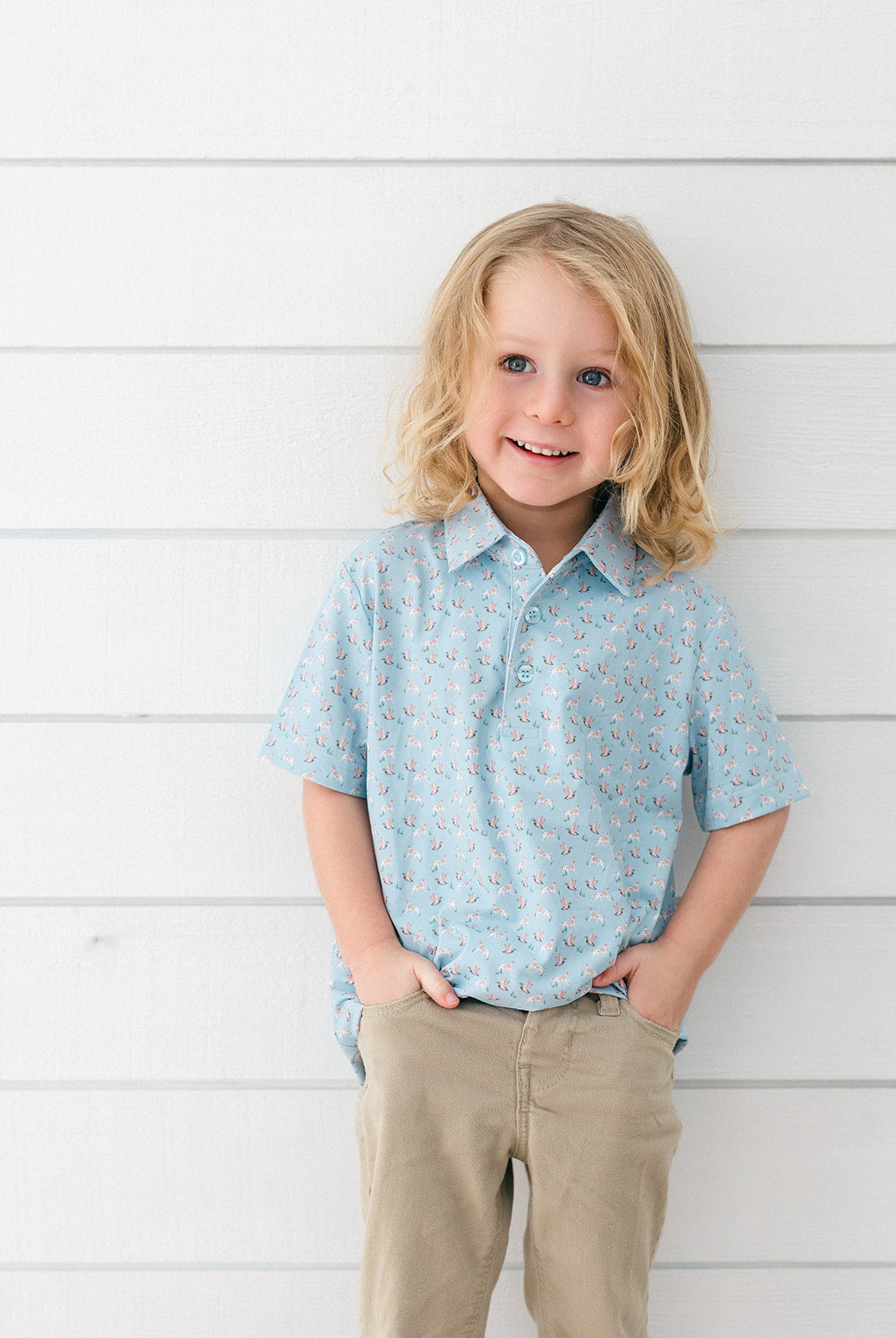 Poppy Kids Co Bird Dog Boys' Polo