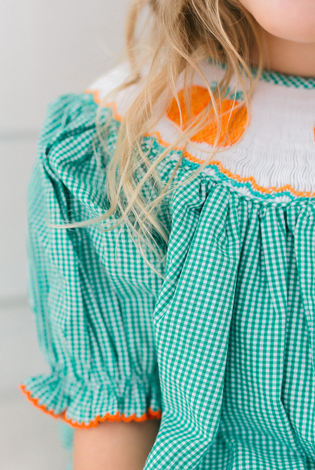 Poppy Kids Green Pumpkin Dress