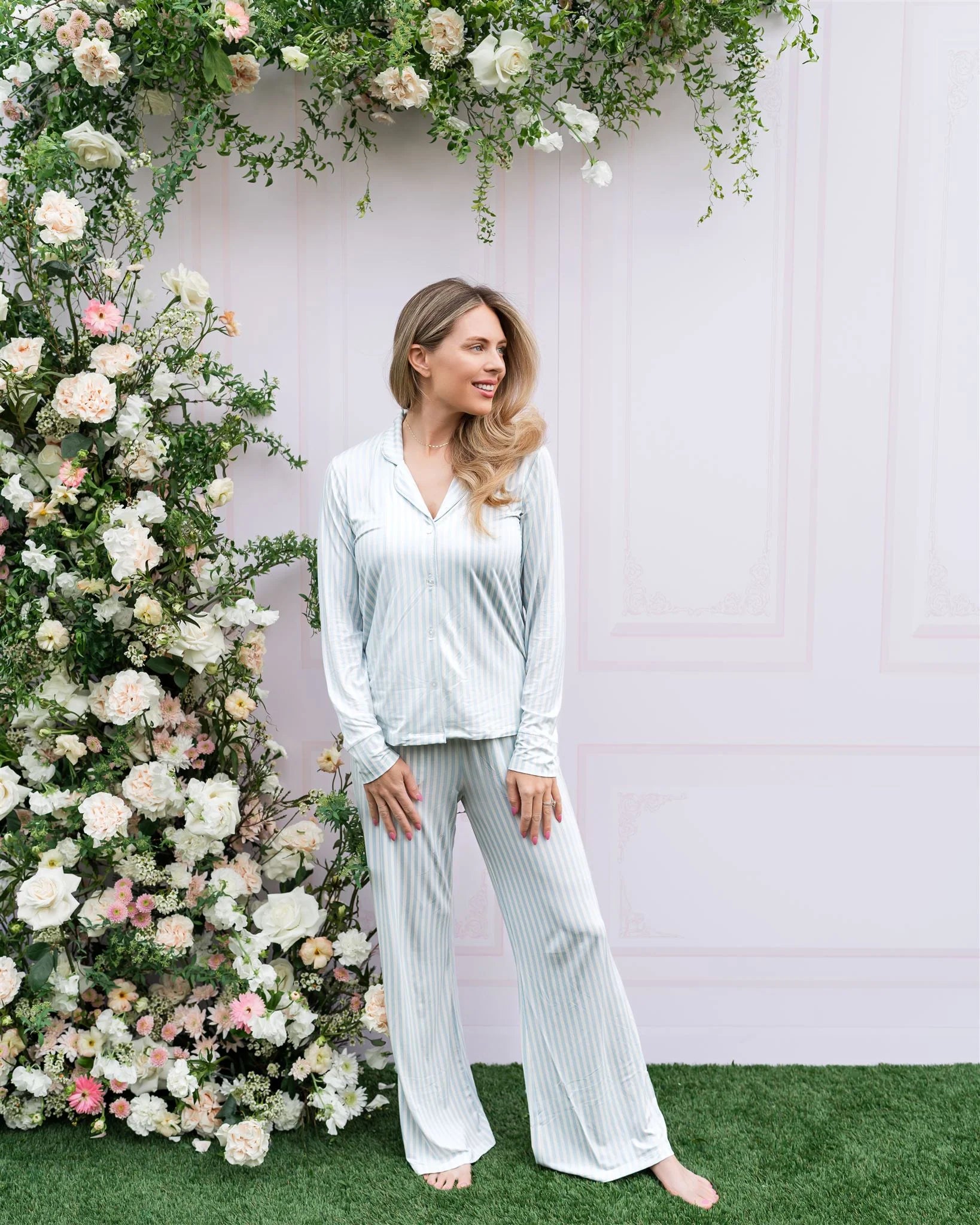 in my jammers Blue Stripe Women's Set