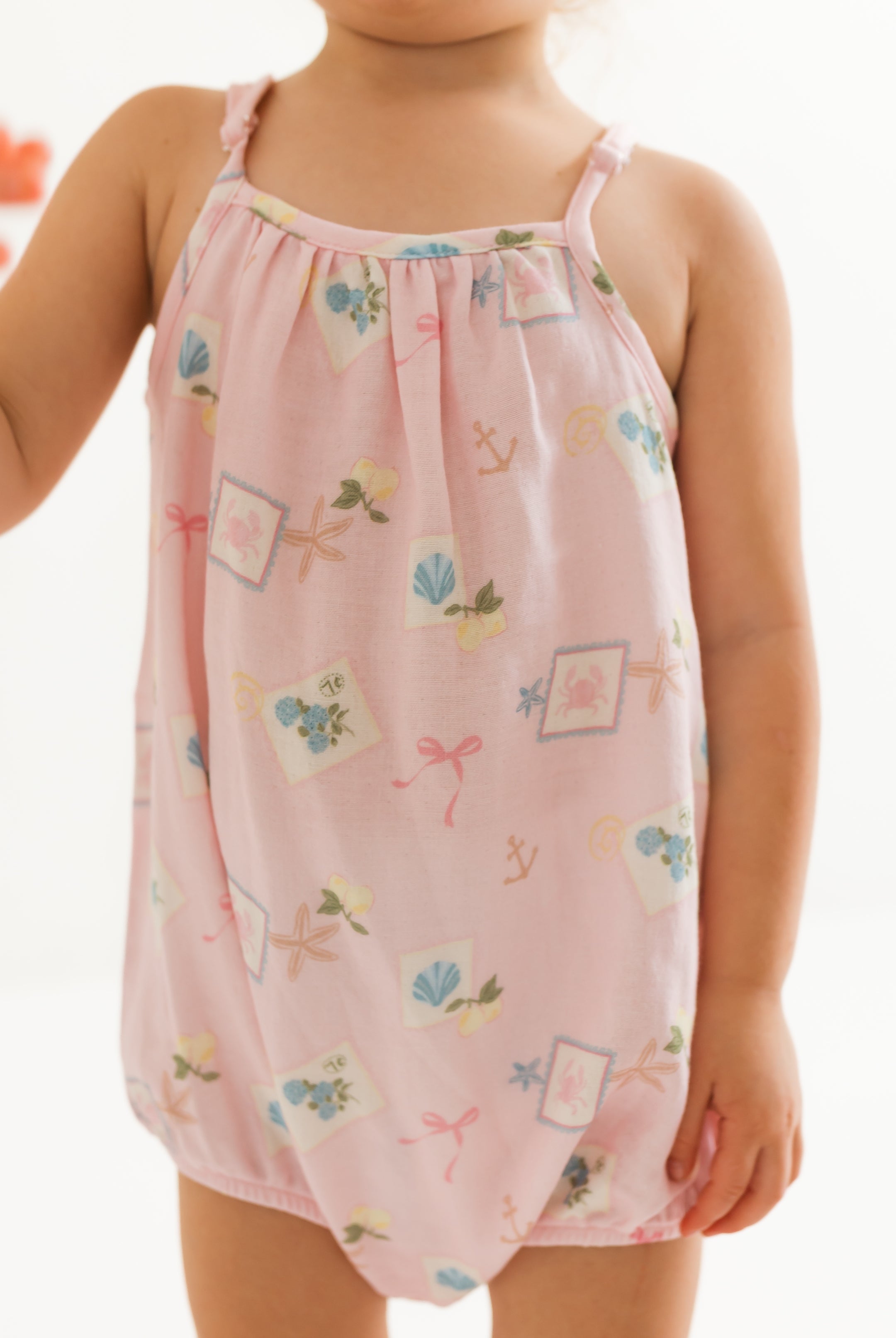 In My Jammers Little Coastal Notes Romper
