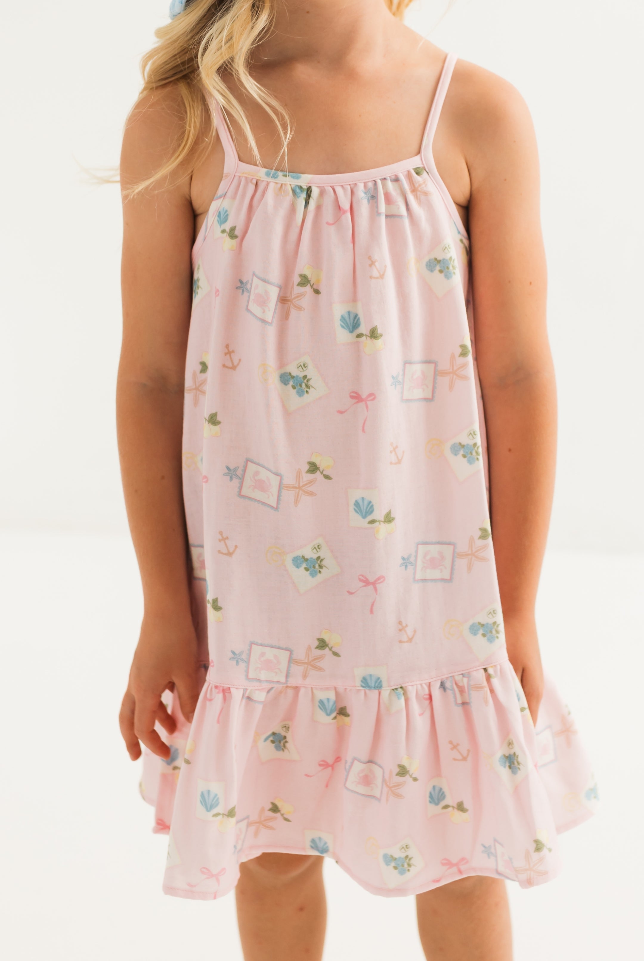 In My Jammers Little Coastal Notes Twirl Dress