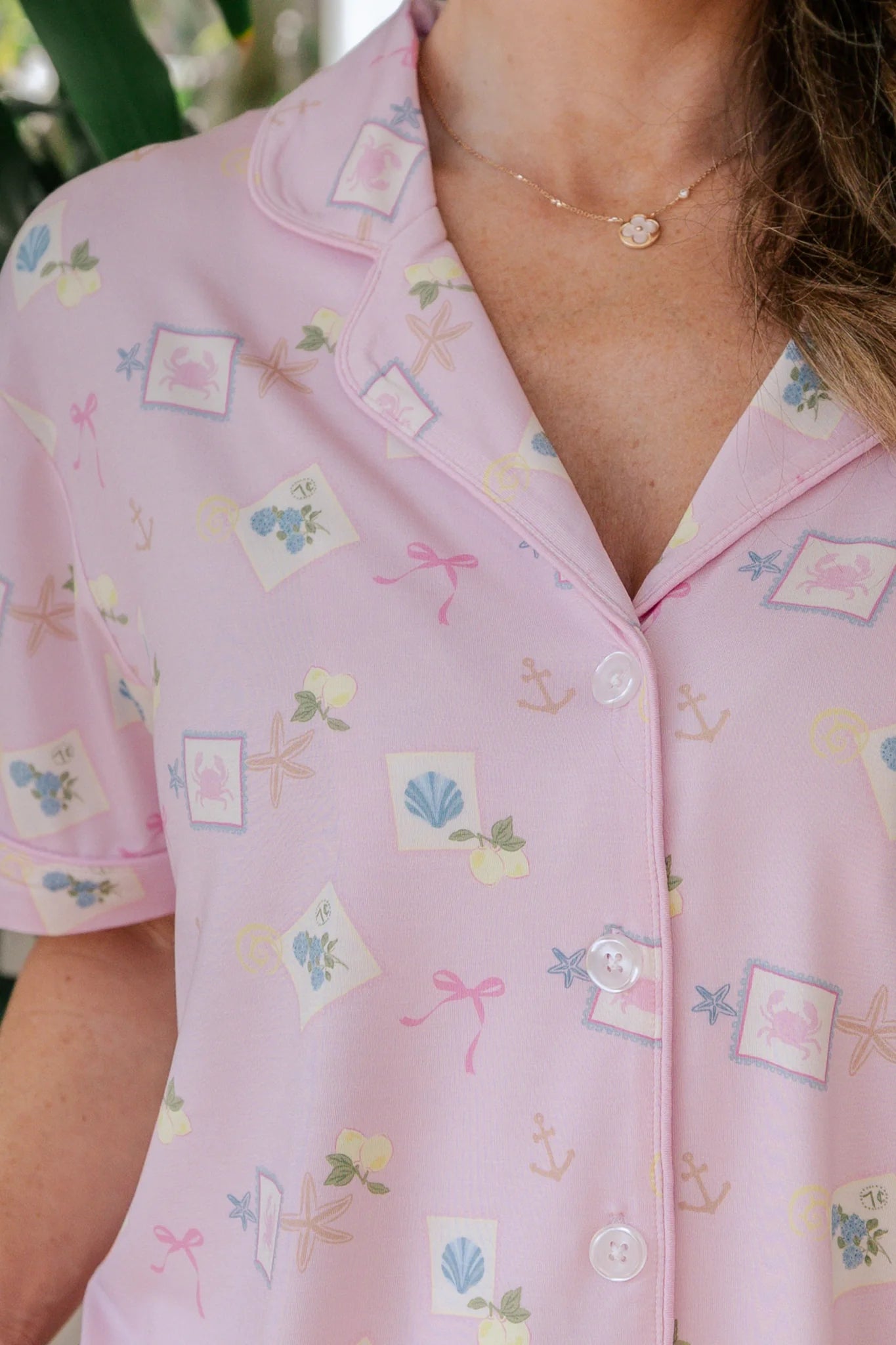 In My Jammers Little Coastal Notes Women's Short Set