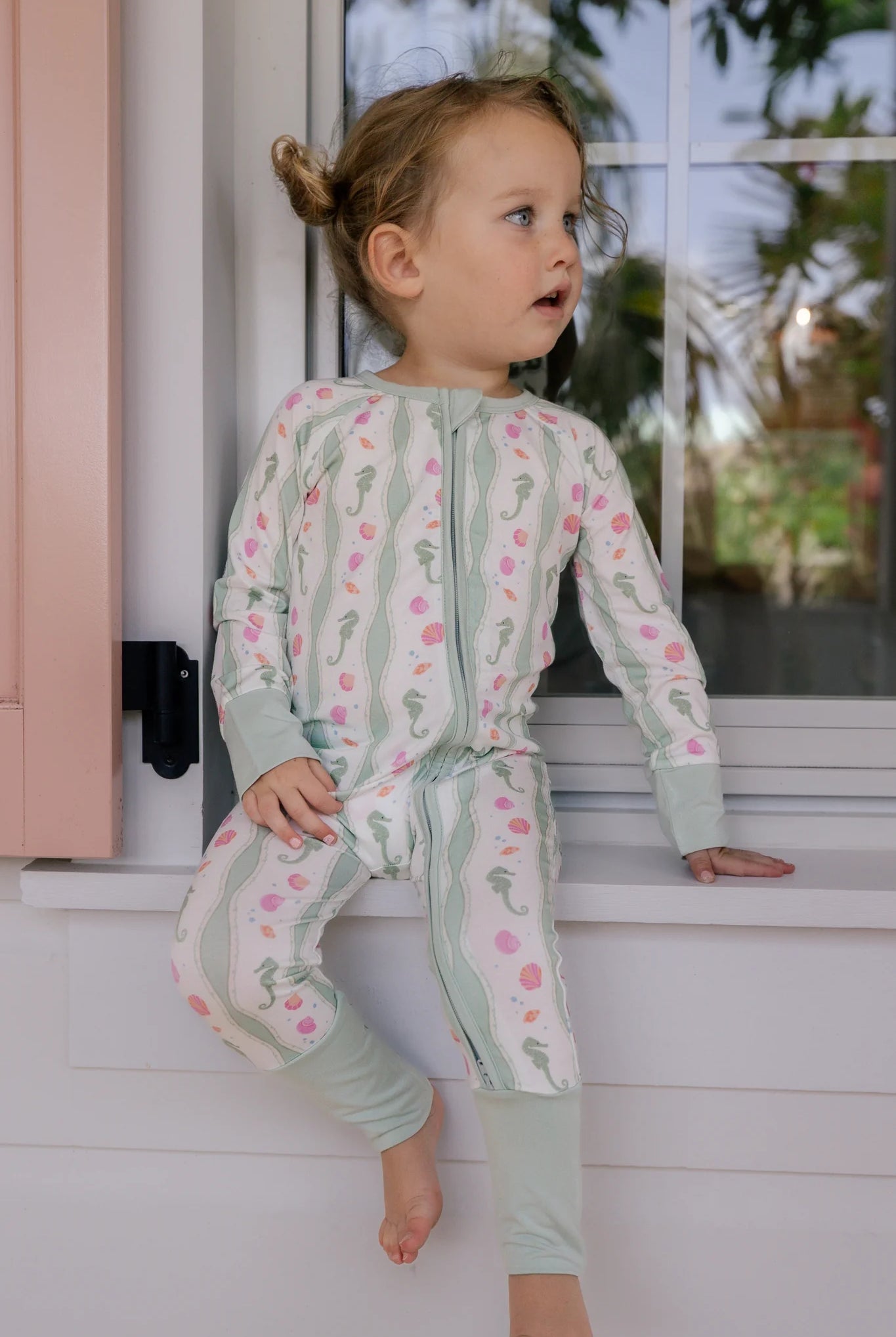 In My Jammers Shoreline Dreams Zipper Romper