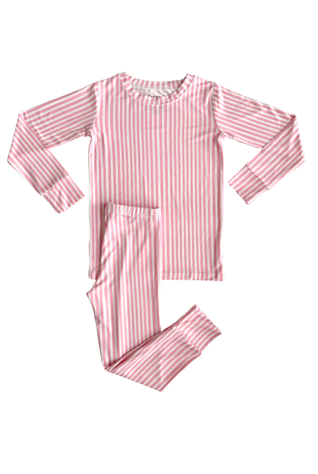 in my jammers Pink Stripe Two Piece Set