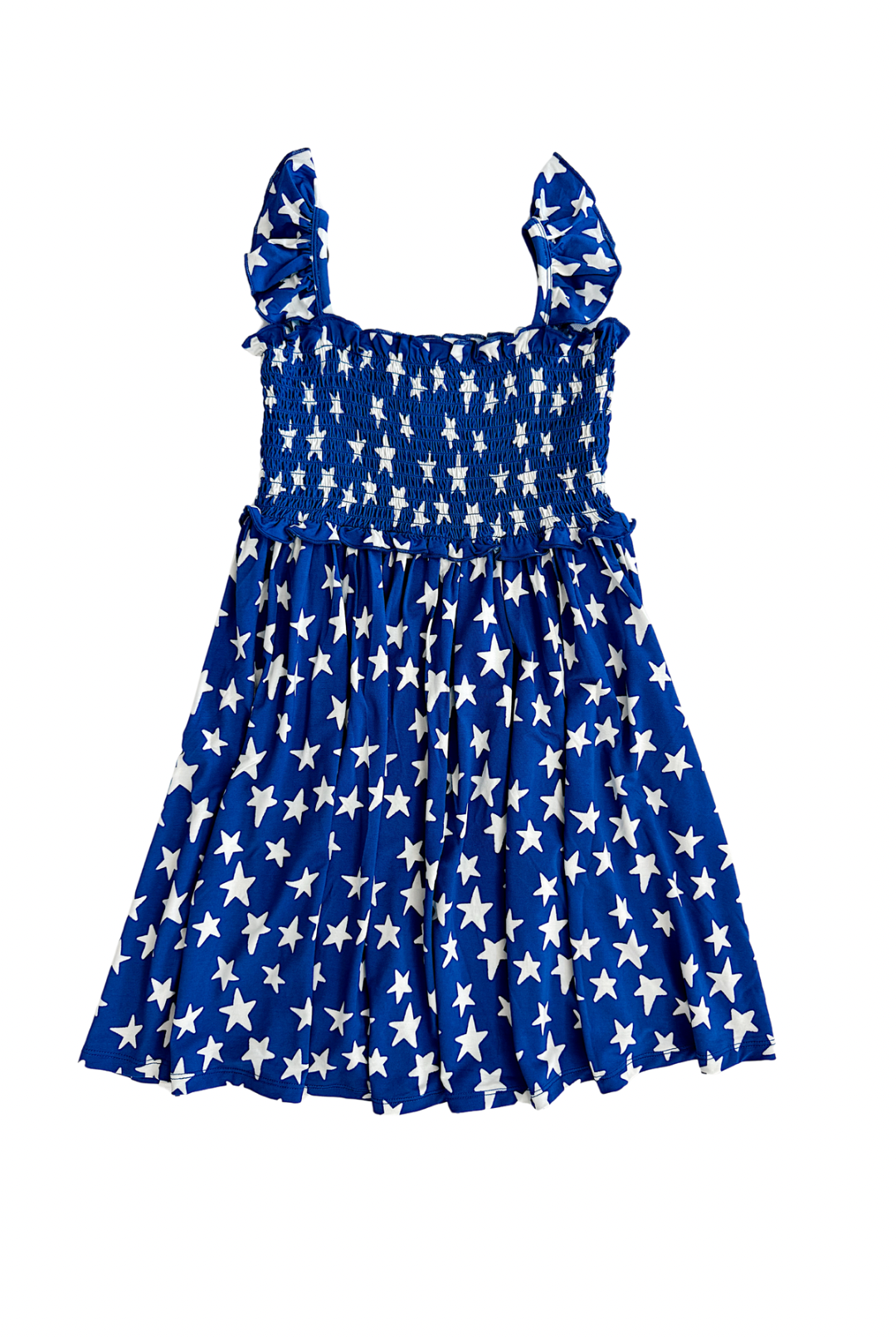 in my jammers Navy Stars Smocked Twirl Dress