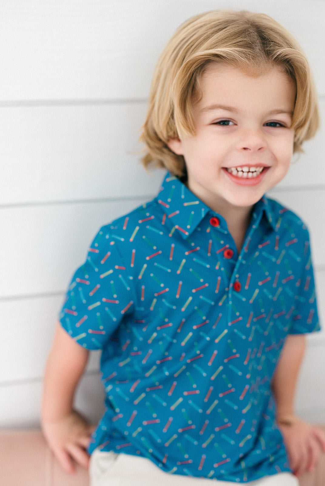 Poppy Kids Write On Boys' Polo