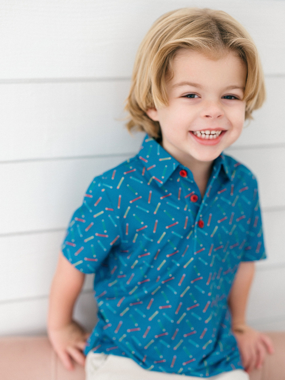 Poppy Kids Write On Boys' Polo