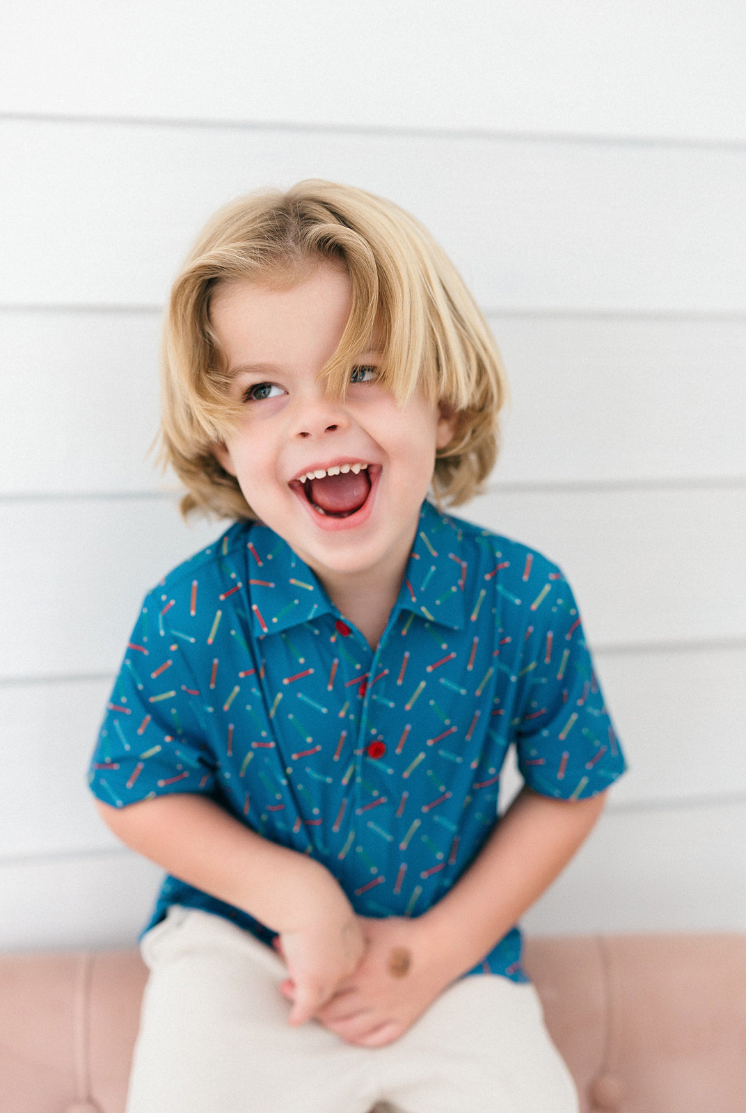 Poppy Kids Write On Boys' Polo