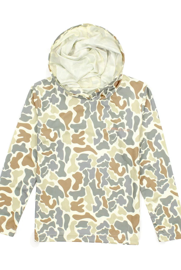 Properly Tied Boys Sportsman Performance Hoodie Field Camo