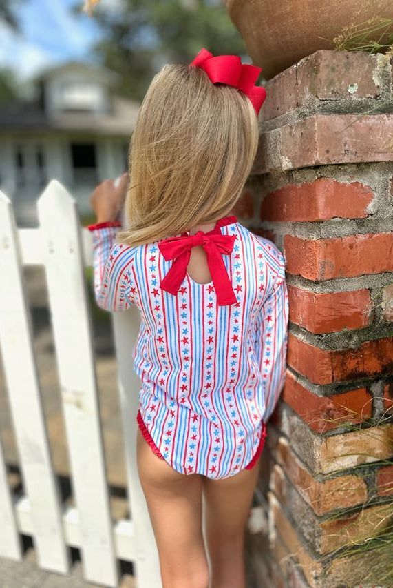 James and Lottie Leighton One Piece Rash Guard Swimsuit