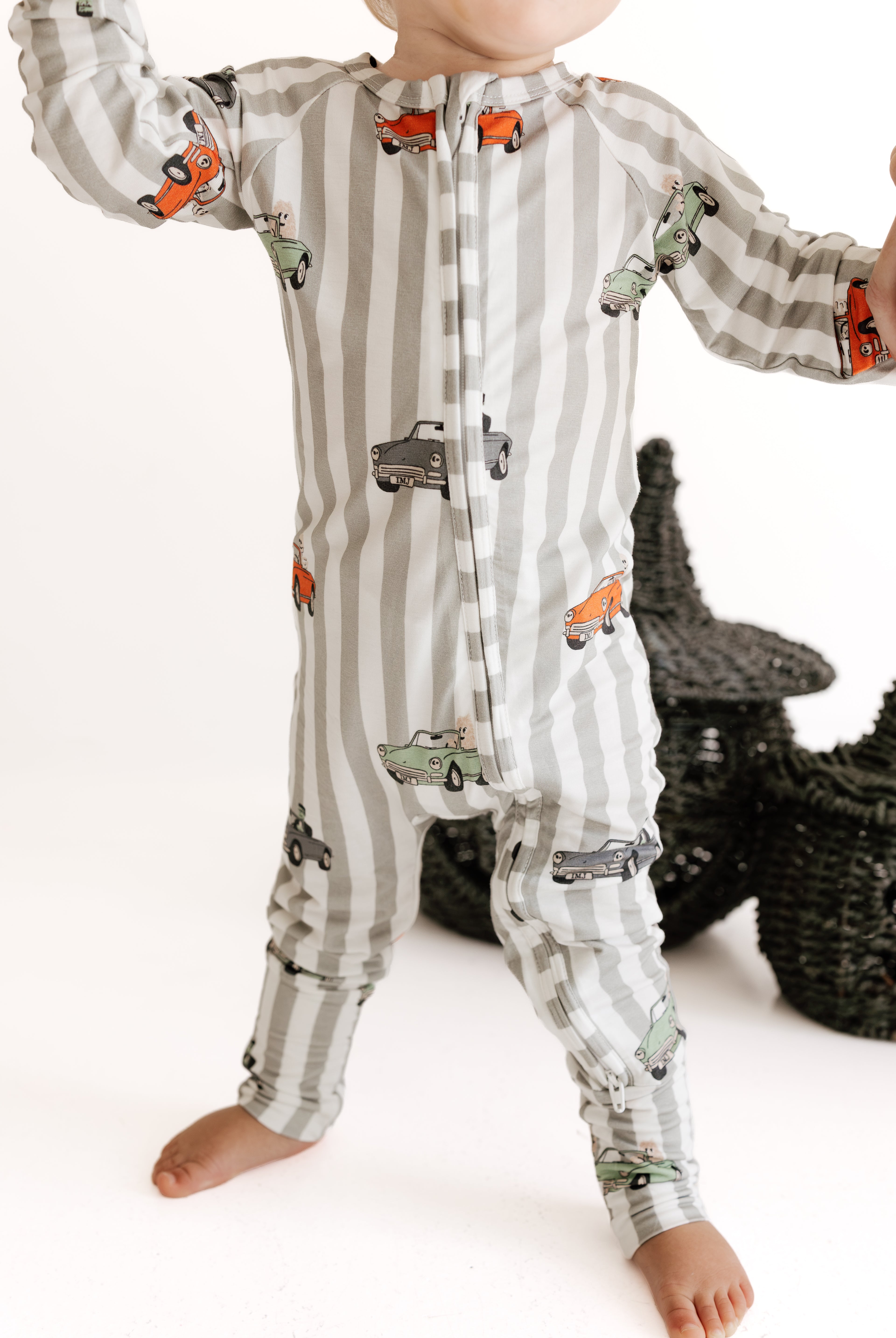 In My Jammers Spooky Little Riders Zipper Romper