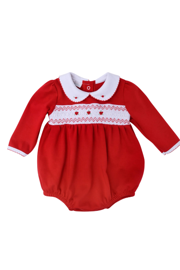 magnolia baby Eve Classics Smocked Long Sleeve Girl Bubble