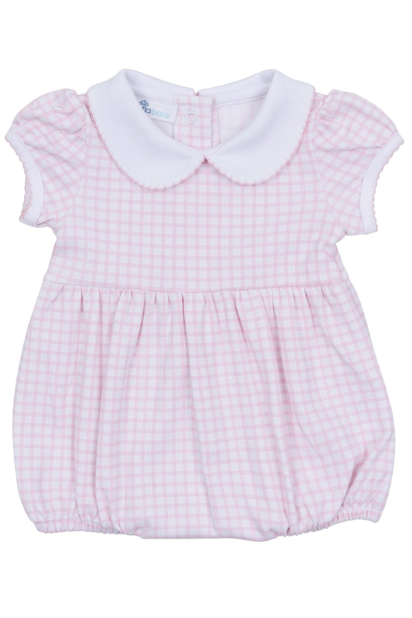 MAGNOLIA BABY Peek A Boo Wishes Pink Collared Bubble