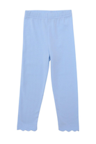 TROTTER STREET Scalloped Leggings | Light Blue
